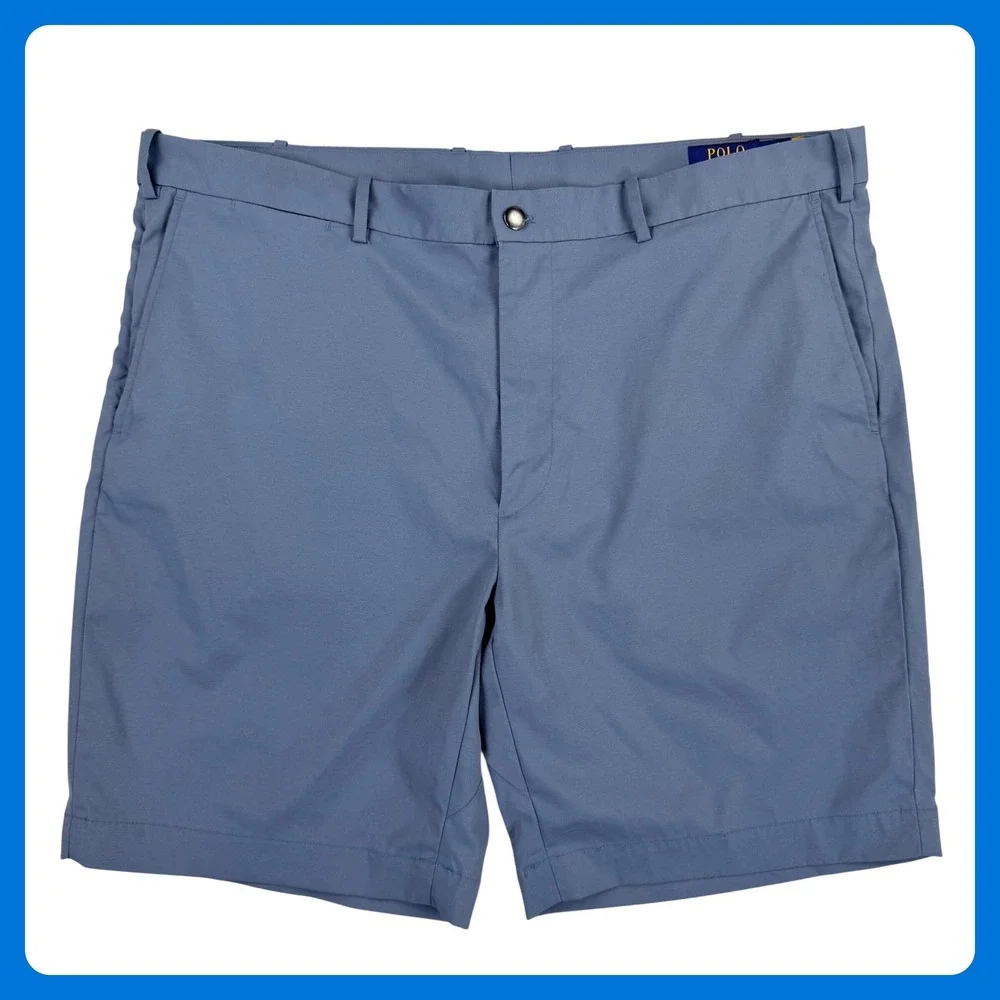 Polo Ralph Lauren Performance Golf Shorts Men 40 Blue Poly Moisture Wicking 9